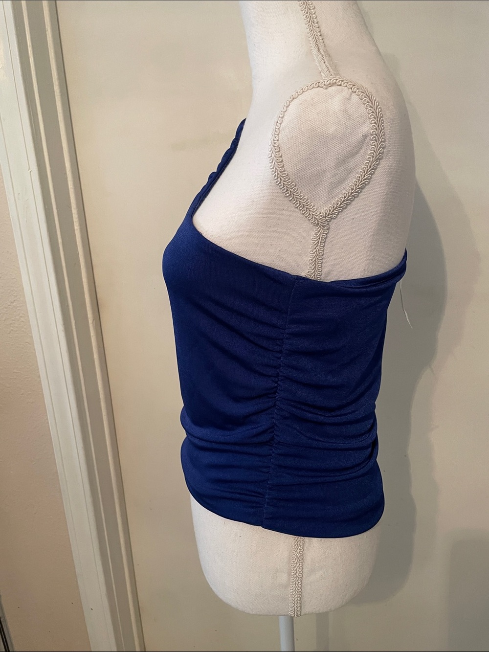 “Mm,mm,mm” One-Shoulder Ruched Top in Royal Blue! - Picture 2 of 6